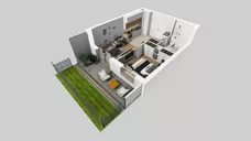 2 pokoje, mieszkanie 37,29 m², piętro 2, oferta nr E/87, Apartamenty Literacka bud. E i F, Warszawa, Bielany, Piaski, ul. Literacka