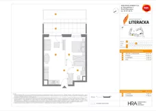 2 pokoje, mieszkanie 39,23 m², parter, oferta nr E/177, Apartamenty Literacka bud. E i F, Warszawa, Bielany, Piaski, ul. Literacka