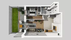 2 pokoje, mieszkanie 39,23 m², parter, oferta nr E/177, Apartamenty Literacka bud. E i F, Warszawa, Bielany, Piaski, ul. Literacka