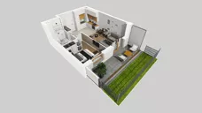 2 pokoje, mieszkanie 39,23 m², parter, oferta nr E/177, Apartamenty Literacka bud. E i F, Warszawa, Bielany, Piaski, ul. Literacka