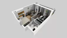 2 pokoje, mieszkanie 39,23 m², parter, oferta nr E/177, Apartamenty Literacka bud. E i F, Warszawa, Bielany, Piaski, ul. Literacka