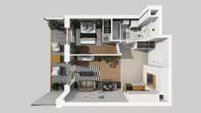 2 pokoje, mieszkanie 39,23 m², piętro 1, oferta nr E/181, Apartamenty Literacka bud. E i F, Warszawa, Bielany, Piaski, ul. Literacka