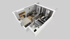 2 pokoje, mieszkanie 39,23 m², piętro 1, oferta nr E/181, Apartamenty Literacka bud. E i F, Warszawa, Bielany, Piaski, ul. Literacka