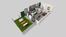 2 pokoje, mieszkanie 42,50 m², parter, oferta nr A/1, Osiedle Międzyleska 3, Wrocław, Tarnogaj, Krzyki, ul. Międzyleska