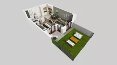 2 pokoje, mieszkanie 42,50 m², parter, oferta nr A/1, Osiedle Międzyleska 3, Wrocław, Tarnogaj, Krzyki, ul. Międzyleska