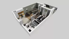 2 pokoje, mieszkanie 42,50 m², parter, oferta nr A/1, Osiedle Międzyleska 3, Wrocław, Tarnogaj, Krzyki, ul. Międzyleska