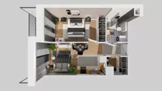 2 pokoje, mieszkanie 39,62 m², piętro 1, oferta nr E/54, 29. Aleja, Kraków, Stare Miasto, Warszawskie, ul. Prandoty 10c / al. 29 Listopada