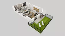 3 pokoje, mieszkanie 61,35 m², parter, oferta nr A/2, Apartamenty nad Oławką, Wrocław, Przedmieście Oławskie, Krzyki, ul. Krakowska 98