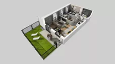 3 pokoje, mieszkanie 61,35 m², parter, oferta nr A/2, Apartamenty nad Oławką, Wrocław, Przedmieście Oławskie, Krzyki, ul. Krakowska 98
