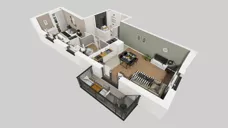 3 pokoje, mieszkanie 63,82 m², piętro 1, oferta nr A/7, Apartamenty nad Oławką, Wrocław, Przedmieście Oławskie, Krzyki, ul. Krakowska 98
