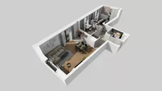 3 pokoje, mieszkanie 63,82 m², piętro 1, oferta nr A/7, Apartamenty nad Oławką, Wrocław, Przedmieście Oławskie, Krzyki, ul. Krakowska 98