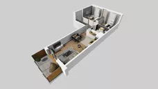3 pokoje, mieszkanie 58,69 m², piętro 1, oferta nr D/3, Apartamenty Literacka 2, Warszawa, Bielany, Piaski, ul. Literacka