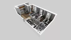 3 pokoje, mieszkanie 58,60 m², piętro 6, oferta nr E/119, Apartamenty Literacka bud. E i F, Warszawa, Bielany, Piaski, ul. Literacka