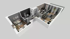 3 pokoje, mieszkanie 58,29 m², parter, oferta nr E/120, Apartamenty Literacka bud. E i F, Warszawa, Bielany, Piaski, ul. Literacka