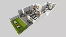 3 pokoje, mieszkanie 58,29 m², parter, oferta nr E/120, Apartamenty Literacka bud. E i F, Warszawa, Bielany, Piaski, ul. Literacka