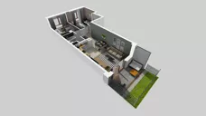 3 pokoje, mieszkanie 55,00 m², piętro 1, oferta nr E/182, Apartamenty Literacka bud. E i F, Warszawa, Bielany, Piaski, ul. Literacka