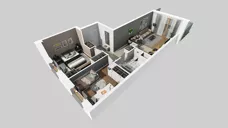 3 pokoje, mieszkanie 55,00 m², piętro 1, oferta nr E/182, Apartamenty Literacka bud. E i F, Warszawa, Bielany, Piaski, ul. Literacka