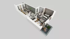 3 pokoje, mieszkanie 59,76 m², piętro 1, oferta nr E/151, Apartamenty Literacka bud. E i F, Warszawa, Bielany, Piaski, ul. Literacka