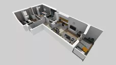 3 pokoje, mieszkanie 59,76 m², piętro 2, oferta nr E/155, Apartamenty Literacka bud. E i F, Warszawa, Bielany, Piaski, ul. Literacka