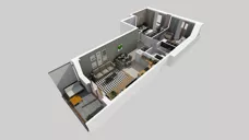 3 pokoje, mieszkanie 59,76 m², piętro 2, oferta nr E/155, Apartamenty Literacka bud. E i F, Warszawa, Bielany, Piaski, ul. Literacka
