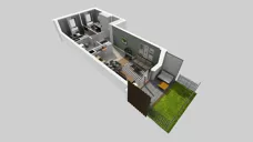3 pokoje, mieszkanie 51,56 m², piętro 1, oferta nr F/5, Apartamenty Literacka bud. E i F, Warszawa, Bielany, Piaski, ul. Literacka