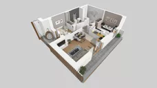 3 pokoje, mieszkanie 51,56 m², piętro 1, oferta nr F/5, Apartamenty Literacka bud. E i F, Warszawa, Bielany, Piaski, ul. Literacka