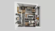 3 pokoje, mieszkanie 53,52 m², piętro 1, oferta nr A/12, Osiedle Międzyleska 3, Wrocław, Tarnogaj, Krzyki, ul. Międzyleska
