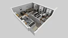 3 pokoje, mieszkanie 53,52 m², piętro 3, oferta nr A/33, Osiedle Międzyleska 3, Wrocław, Tarnogaj, Krzyki, ul. Międzyleska