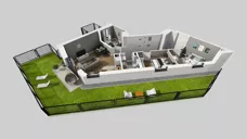 4 pokoje, mieszkanie 61,92 m², parter, oferta nr A/59, Apartamenty nad Oławką, Wrocław, Przedmieście Oławskie, Krzyki, ul. Krakowska 98