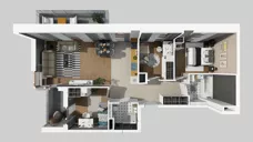 4 pokoje, mieszkanie 78,27 m², piętro 1, oferta nr E/9, Apartamenty Literacka bud. E i F, Warszawa, Bielany, Piaski, ul. Literacka
