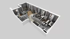 4 pokoje, mieszkanie 78,27 m², piętro 1, oferta nr E/9, Apartamenty Literacka bud. E i F, Warszawa, Bielany, Piaski, ul. Literacka