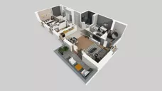 4 pokoje, mieszkanie 78,27 m², piętro 1, oferta nr E/9, Apartamenty Literacka bud. E i F, Warszawa, Bielany, Piaski, ul. Literacka