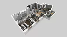 4 pokoje, mieszkanie 78,27 m², piętro 1, oferta nr E/9, Apartamenty Literacka bud. E i F, Warszawa, Bielany, Piaski, ul. Literacka
