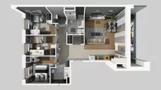 4 pokoje, mieszkanie 76,43 m², piętro 1, oferta nr E/10, Apartamenty Literacka bud. E i F, Warszawa, Bielany, Piaski, ul. Literacka