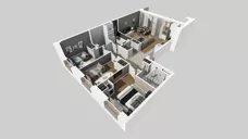 4 pokoje, mieszkanie 76,43 m², piętro 1, oferta nr E/10, Apartamenty Literacka bud. E i F, Warszawa, Bielany, Piaski, ul. Literacka
