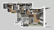 4 pokoje, mieszkanie 71,85 m², piętro 1, oferta nr E/79, Apartamenty Literacka bud. E i F, Warszawa, Bielany, Piaski, ul. Literacka