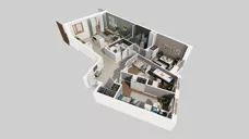 4 pokoje, mieszkanie 89,95 m², piętro 1, oferta nr E/83, Apartamenty Literacka bud. E i F, Warszawa, Bielany, Piaski, ul. Literacka
