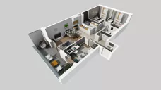 4 pokoje, mieszkanie 76,92 m², piętro 2, oferta nr E/85, Apartamenty Literacka bud. E i F, Warszawa, Bielany, Piaski, ul. Literacka