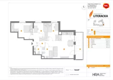 4 pokoje, mieszkanie 72,01 m², piętro 2, oferta nr E/86, Apartamenty Literacka bud. E i F, Warszawa, Bielany, Piaski, ul. Literacka