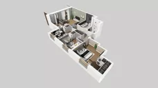 4 pokoje, mieszkanie 72,01 m², piętro 2, oferta nr E/86, Apartamenty Literacka bud. E i F, Warszawa, Bielany, Piaski, ul. Literacka
