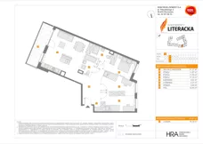 4 pokoje, mieszkanie 90,07 m², piętro 2, oferta nr E/90, Apartamenty Literacka bud. E i F, Warszawa, Bielany, Piaski, ul. Literacka