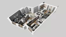 4 pokoje, mieszkanie 90,07 m², piętro 2, oferta nr E/90, Apartamenty Literacka bud. E i F, Warszawa, Bielany, Piaski, ul. Literacka