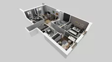 4 pokoje, mieszkanie 77,20 m², piętro 4, oferta nr E/99, Apartamenty Literacka bud. E i F, Warszawa, Bielany, Piaski, ul. Literacka