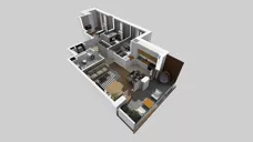 4 pokoje, mieszkanie 72,08 m², piętro 4, oferta nr E/100, Apartamenty Literacka bud. E i F, Warszawa, Bielany, Piaski, ul. Literacka