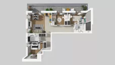 4 pokoje, mieszkanie 88,04 m², piętro 4, oferta nr F/85, Apartamenty Literacka bud. E i F, Warszawa, Bielany, Piaski, ul. Literacka