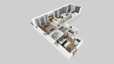4 pokoje, mieszkanie 88,04 m², piętro 4, oferta nr F/85, Apartamenty Literacka bud. E i F, Warszawa, Bielany, Piaski, ul. Literacka