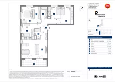 5 pokoi, mieszkanie 104,29 m², piętro 2, oferta nr D/101, Przystanek Prądnik, Kraków, Prądnik Biały, Górka Narodowa, ul. ks. Józefa Meiera 70