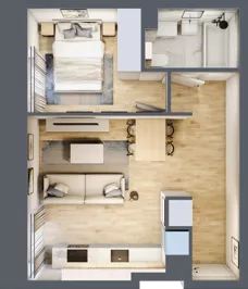 2 pokoje, mieszkanie 36,14 m², parter, oferta nr A/15, Osobowicka 114, Wrocław, Osobowice-Rędzin, Fabryczna, ul. Osobowicka 114