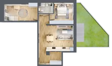3 pokoje, mieszkanie 66,12 m², parter, oferta nr A/16, Osobowicka 114, Wrocław, Osobowice-Rędzin, Fabryczna, ul. Osobowicka 114