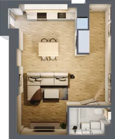 1 pokój, mieszkanie 31,78 m², piętro 2, oferta nr A/21, Osobowicka 114, Wrocław, Osobowice-Rędzin, Fabryczna, ul. Osobowicka 114